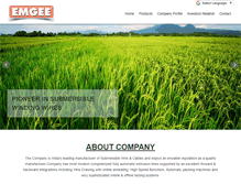 Tablet Screenshot of emgeecables.com